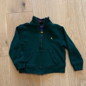 Polo by Ralph Lauren Kids Dark Green Zip-Up Hoodie 3T Boys